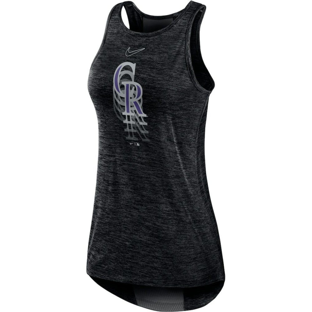 Colorado Rockies Nike Women's Logo Fade High Neck Performance Tank Top Near Me