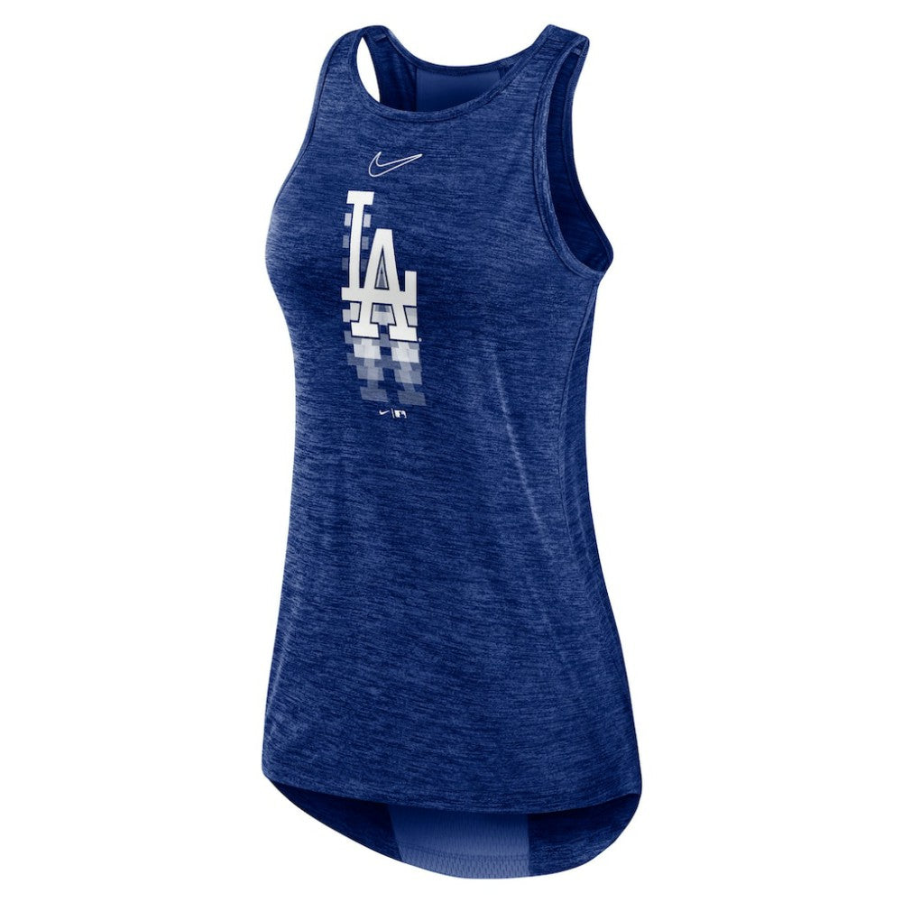 Los Angeles Dodgers Nike Women's Logo Fade High Neck Performance Tank Top for sale