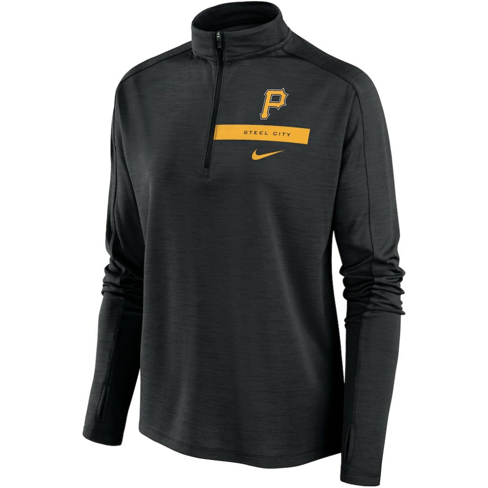 Pittsburgh Pirates Nike Women's Primetime Local Touch Pacer Quarter-Zip Top Discount