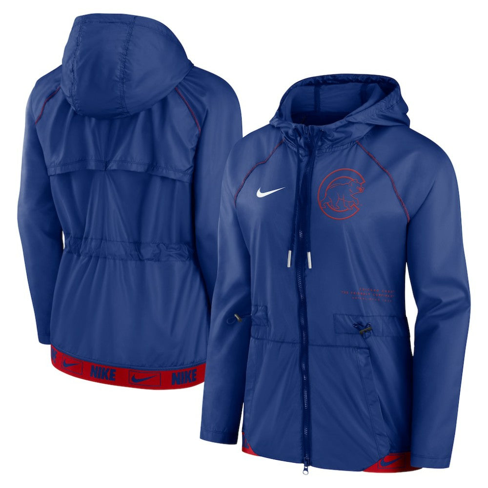Chicago Cubs Nike Women's Statement Raglan Full-Zip Hoodie Jacket Online