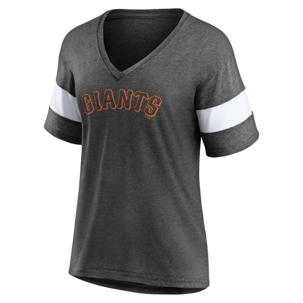 San Francisco Giants Fanatics Women's Wordmark V-Neck Tri-Blend T-Shirt Sale