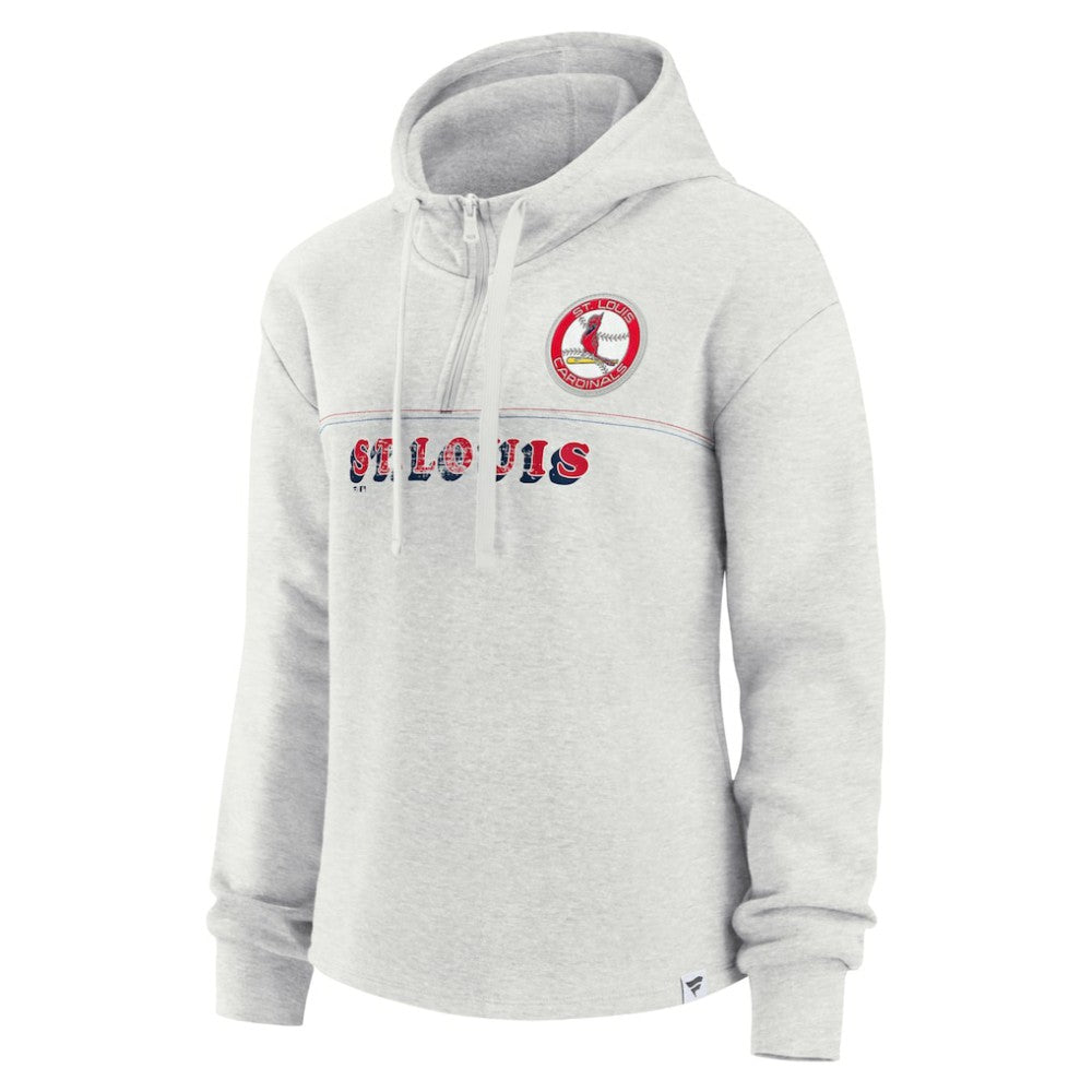 St. Louis Cardinals Fanatics Women's True Classics Legacy Quarter-Zip Hoodie Near Me