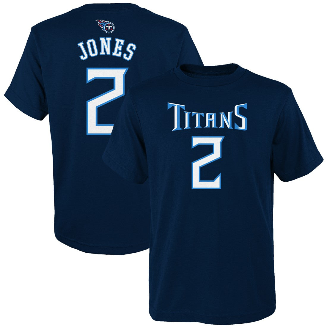 Julio Jones Tennessee Titans Youth Mainliner Player Name & Number T-Shirt - Navy - NFL