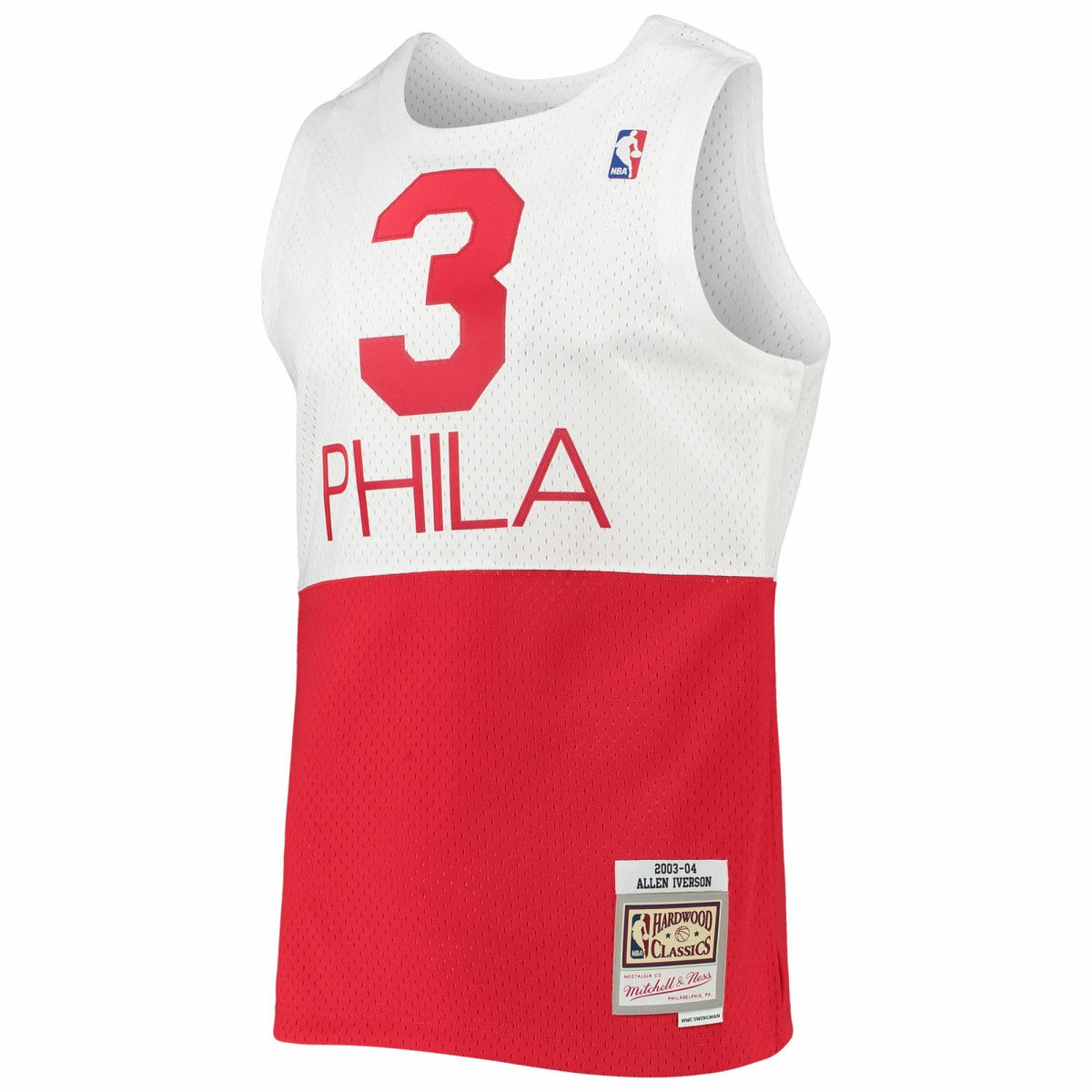 Mitchell & Ness Allen Iverson Philadelphia 76ers 2003/2004 Hardwood Classics Swingman Jersey White