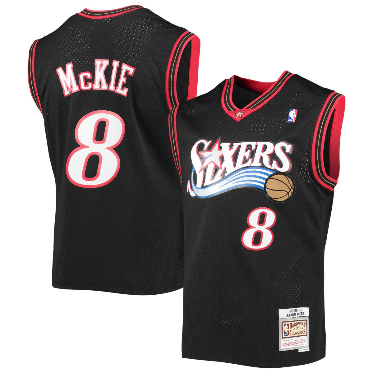 Mitchell & Ness Aaron McKie Philadelphia 76ers Hardwood Classics Swingman Jersey Black
