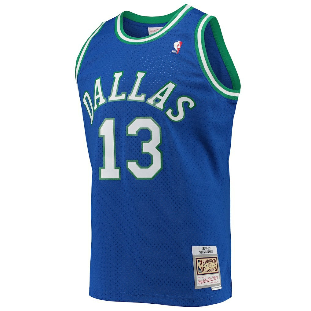 Mitchell & Ness Steve Nash Dallas Mavericks 1998/99 Hardwood Classics Swingman Jersey Blue