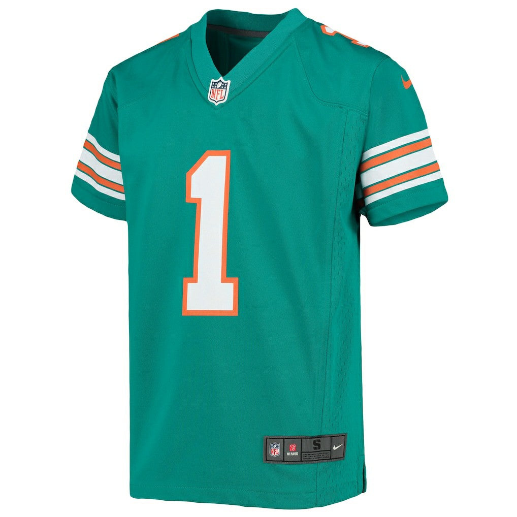 Tua Tagovailoa Miami Dolphins Youth Game Jersey - Aqua - Nike