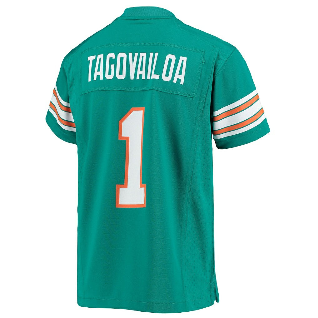 Tua Tagovailoa Miami Dolphins Youth Game Jersey - Aqua - Nike