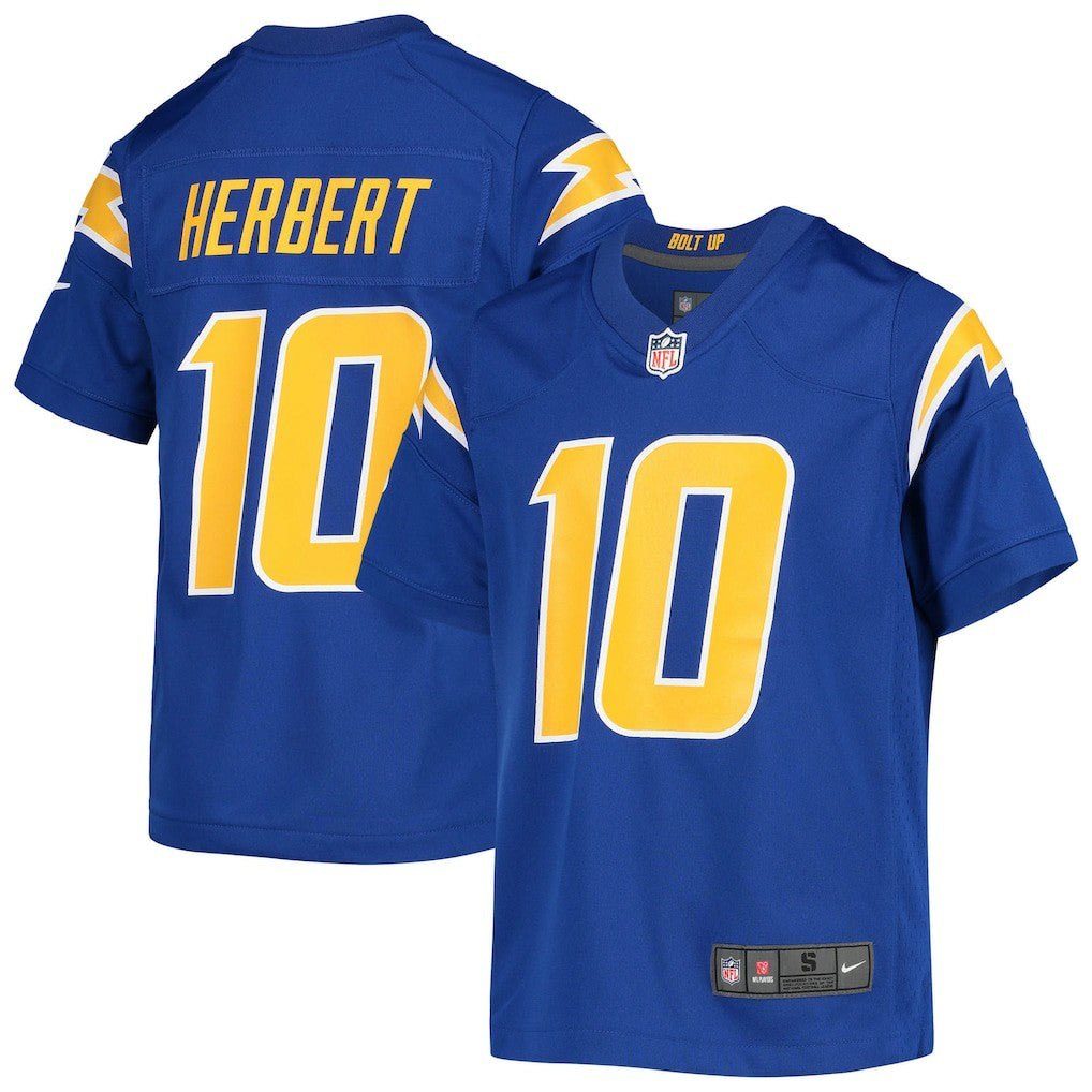 Justin Herbert Los Angeles Chargers Youth Game Jersey - Royal - Nike