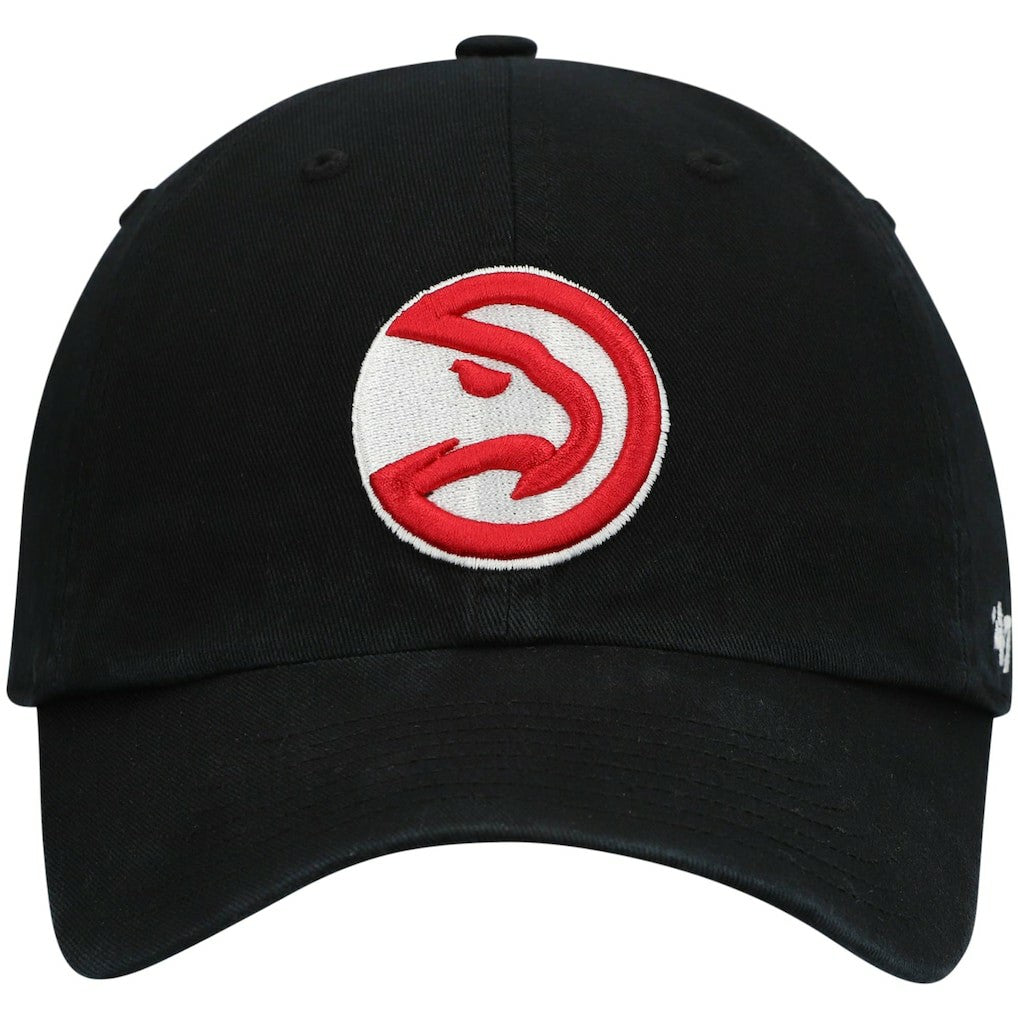 47 brand Atlanta Hawks '47 Core Logo Clean Up Adjustable Hat Black