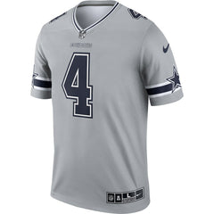 Dak Prescott Dallas Cowboys Inverted Legend Player Performance Top - Gray - Nike