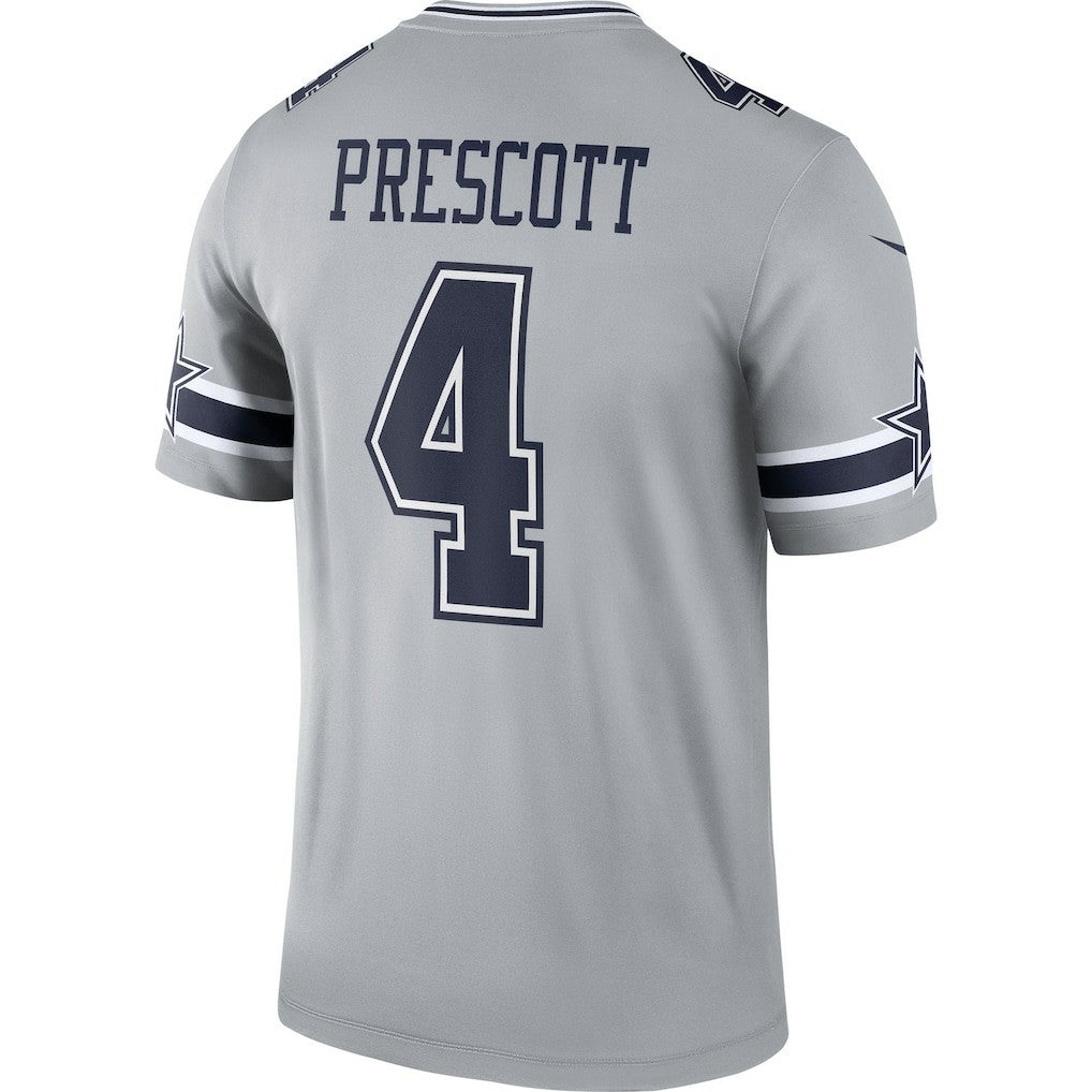 Dak Prescott Dallas Cowboys Inverted Legend Player Performance Top - Gray - Nike