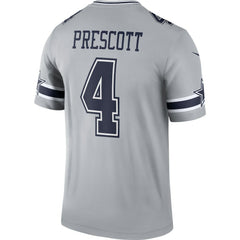 Dak Prescott Dallas Cowboys Inverted Legend Player Performance Top - Gray - Nike