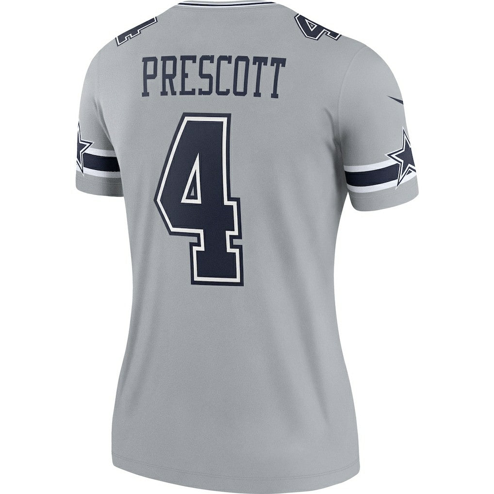 Dak Prescott Dallas Cowboys Women's Legend Player Performance Top - Gray - Nike