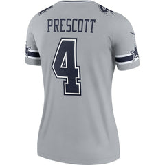 Dak Prescott Dallas Cowboys Women's Legend Player Performance Top - Gray - Nike