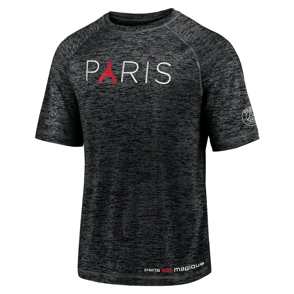 Fanatics - Paris Saint-Germain Tower Space-Dye Raglan T-Shirt - Black