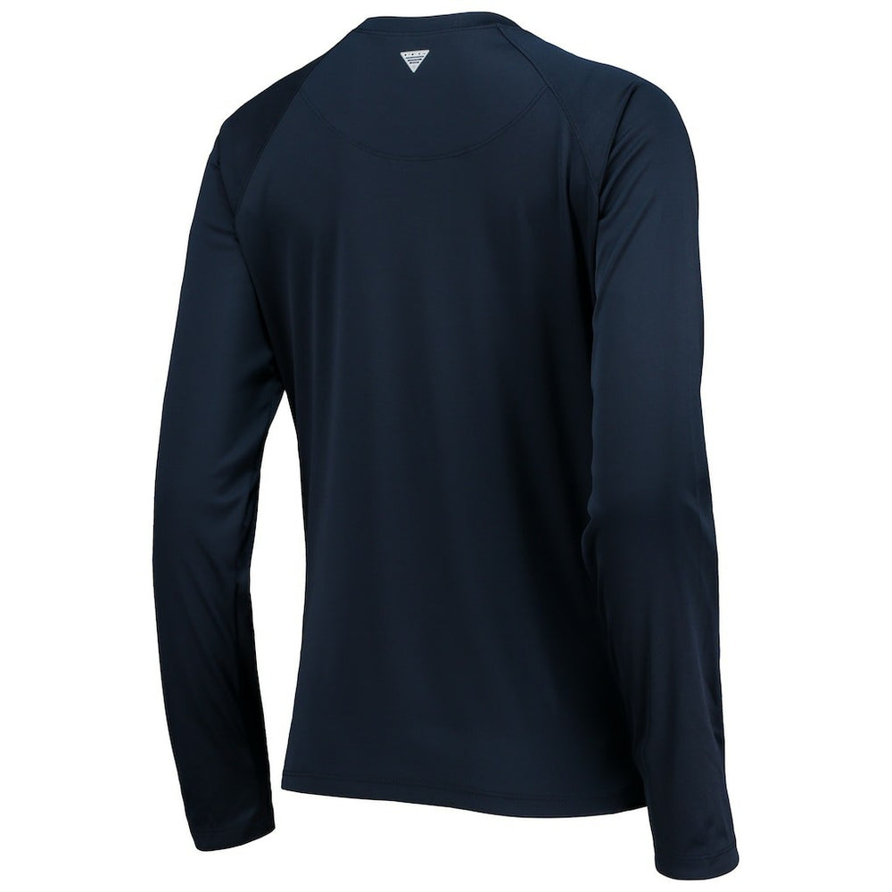 Dallas Cowboys Women's Tidal Omni-Shade Raglan Long Sleeve T-Shirt - Navy/White - Columbia
