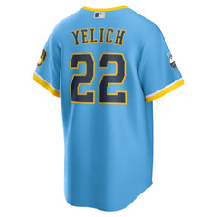 Christian Yelich Milwaukee Brewers Nike City Connect Replica Player Jersey Discount