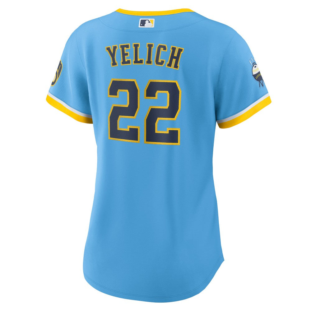 Christian Yelich Milwaukee Brewers Nike Women's City Connect Replica Player Jersey Sale