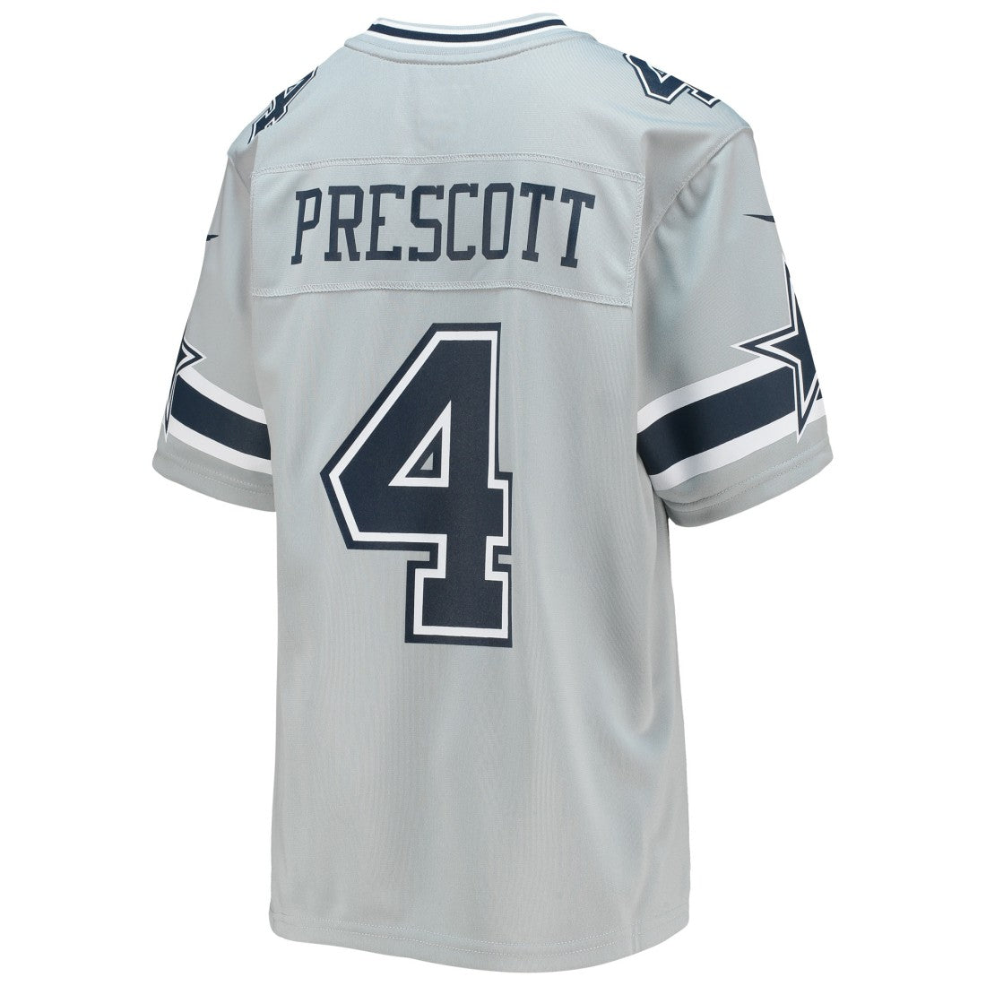 Dak Prescott Dallas Cowboys Youth Inverted Team Game Jersey - Silver - Nike