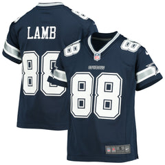 CeeDee Lamb Dallas Cowboys Youth Player Game Jersey - Navy - Nike