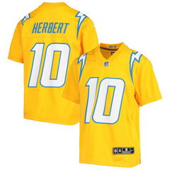 Justin Herbert Los Angeles Chargers Youth Inverted Team Game Jersey - Gold - Nike