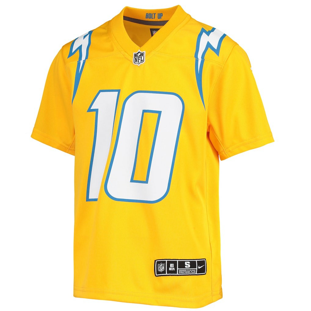 Justin Herbert Los Angeles Chargers Youth Inverted Team Game Jersey - Gold - Nike