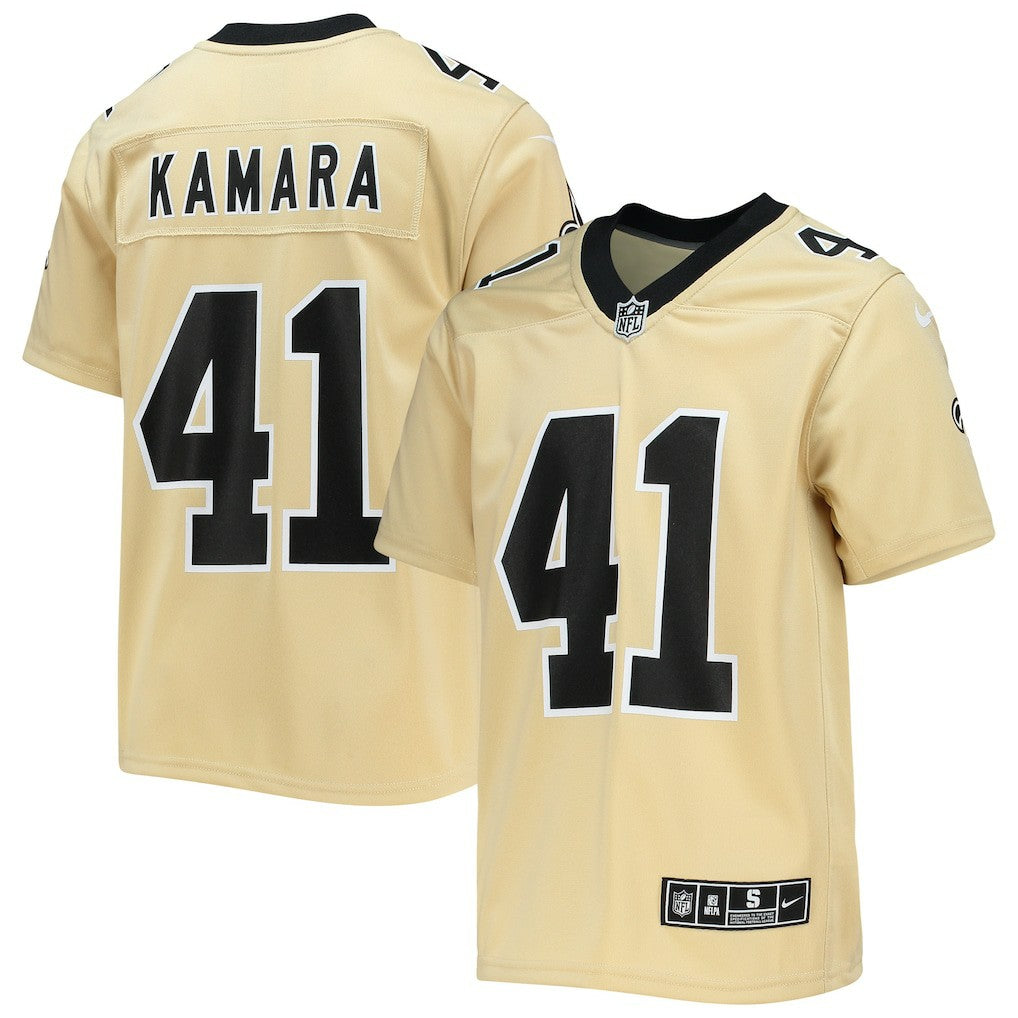 Alvin Kamara New Orleans Saints Youth Inverted Team Game Jersey - Gold - Nike