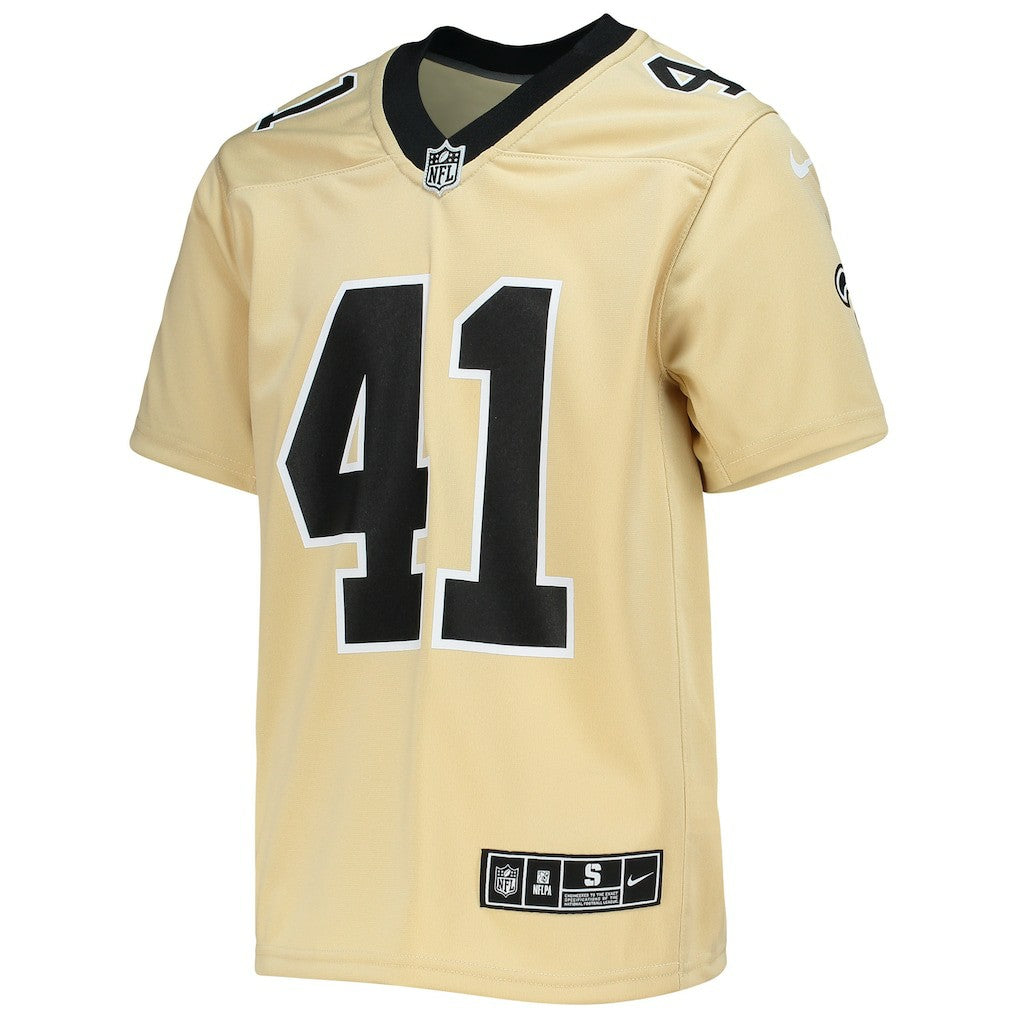 Alvin Kamara New Orleans Saints Youth Inverted Team Game Jersey - Gold - Nike