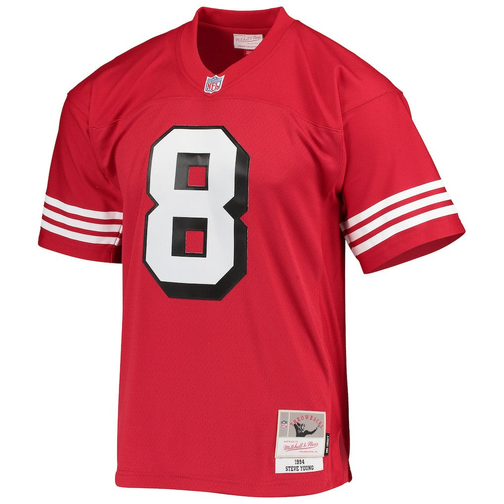 Steve Young San Francisco 49ers Legacy Replica Jersey - Scarlet - Mitchell & Ness