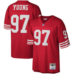 Bryant Young San Francisco 49ers Legacy Replica Jersey - Scarlet - Mitchell & Ness