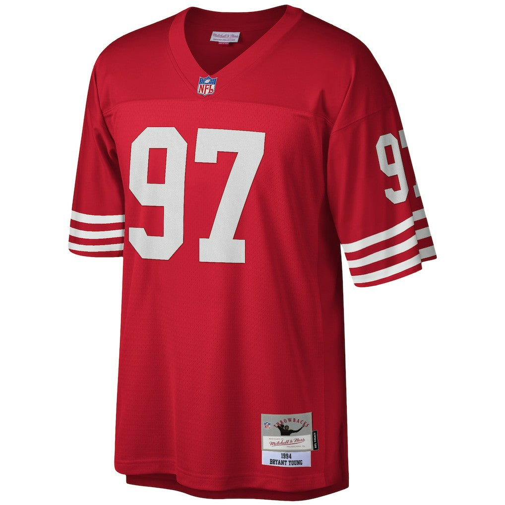 Bryant Young San Francisco 49ers Legacy Replica Jersey - Scarlet - Mitchell & Ness
