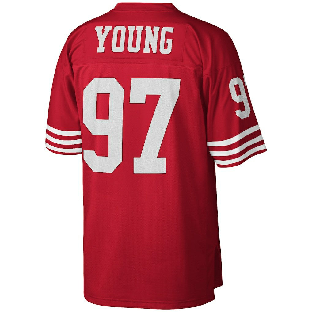 Bryant Young San Francisco 49ers Legacy Replica Jersey - Scarlet - Mitchell & Ness