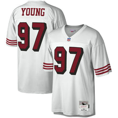 Bryant Young San Francisco 49ers Legacy Replica Jersey - White - Mitchell & Ness
