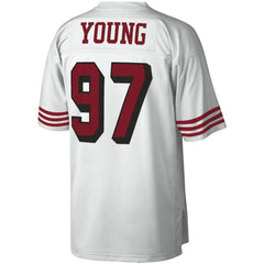 Bryant Young San Francisco 49ers Legacy Replica Jersey - White - Mitchell & Ness