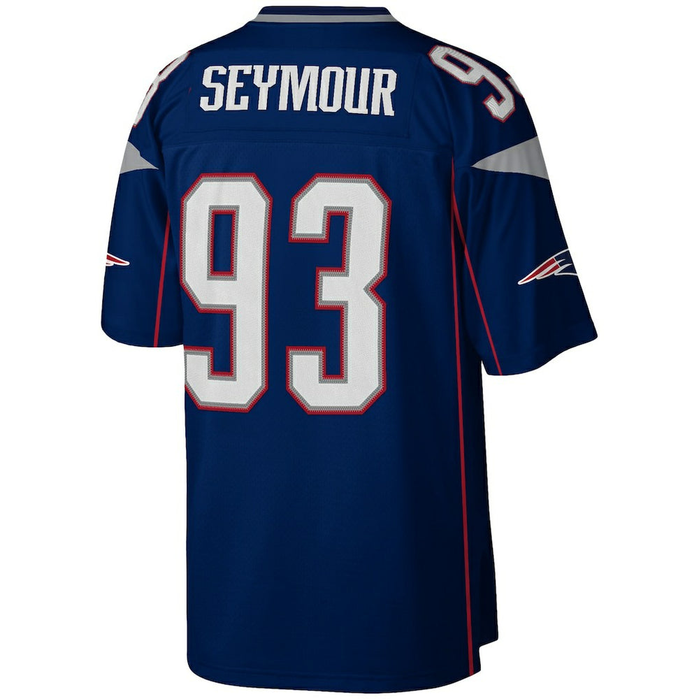 Richard Seymour New England Patriots Legacy Replica Jersey - Navy - Mitchell & Ness