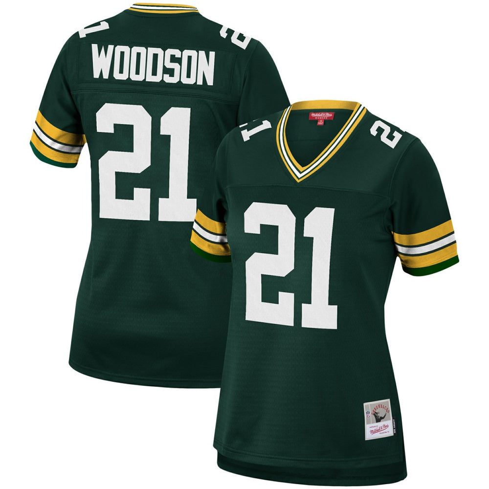 Charles Woodson Green Bay Packers Women's 2010 Legacy Replica Player Jersey - Green - Mitchell & Ness