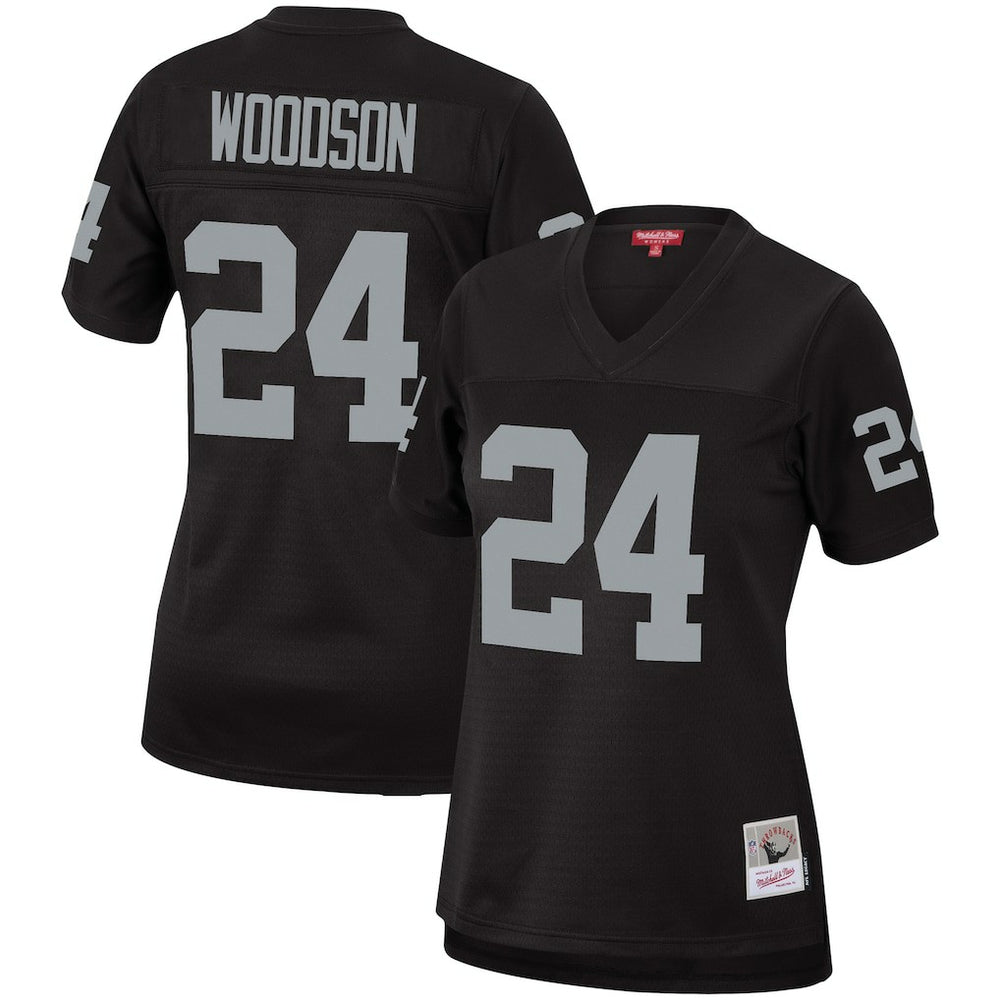 Charles Woodson Las Vegas Raiders Women's Legacy Replica Team Jersey - Black - Mitchell & Ness