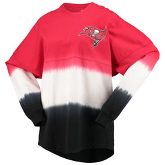 Tampa Bay Buccaneers Women's Ombre Long Sleeve T-Shirt - Red/Black - Fanatics