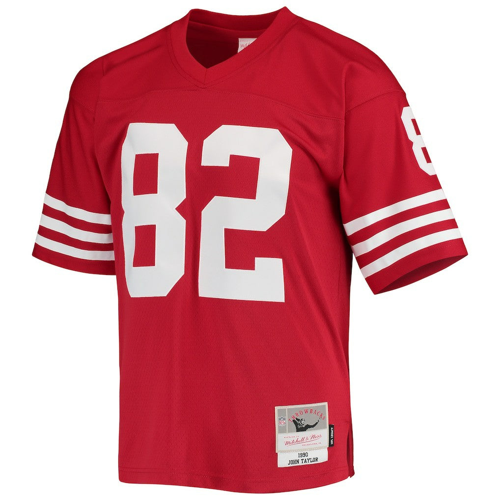 John Taylor San Francisco 49ers Legacy Replica Jersey - Scarlet - Mitchell & Ness