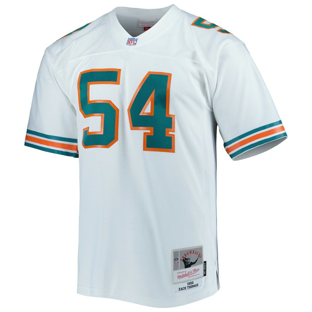 Zach Thomas Miami Dolphins Legacy Replica Jersey - White - Mitchell & Ness