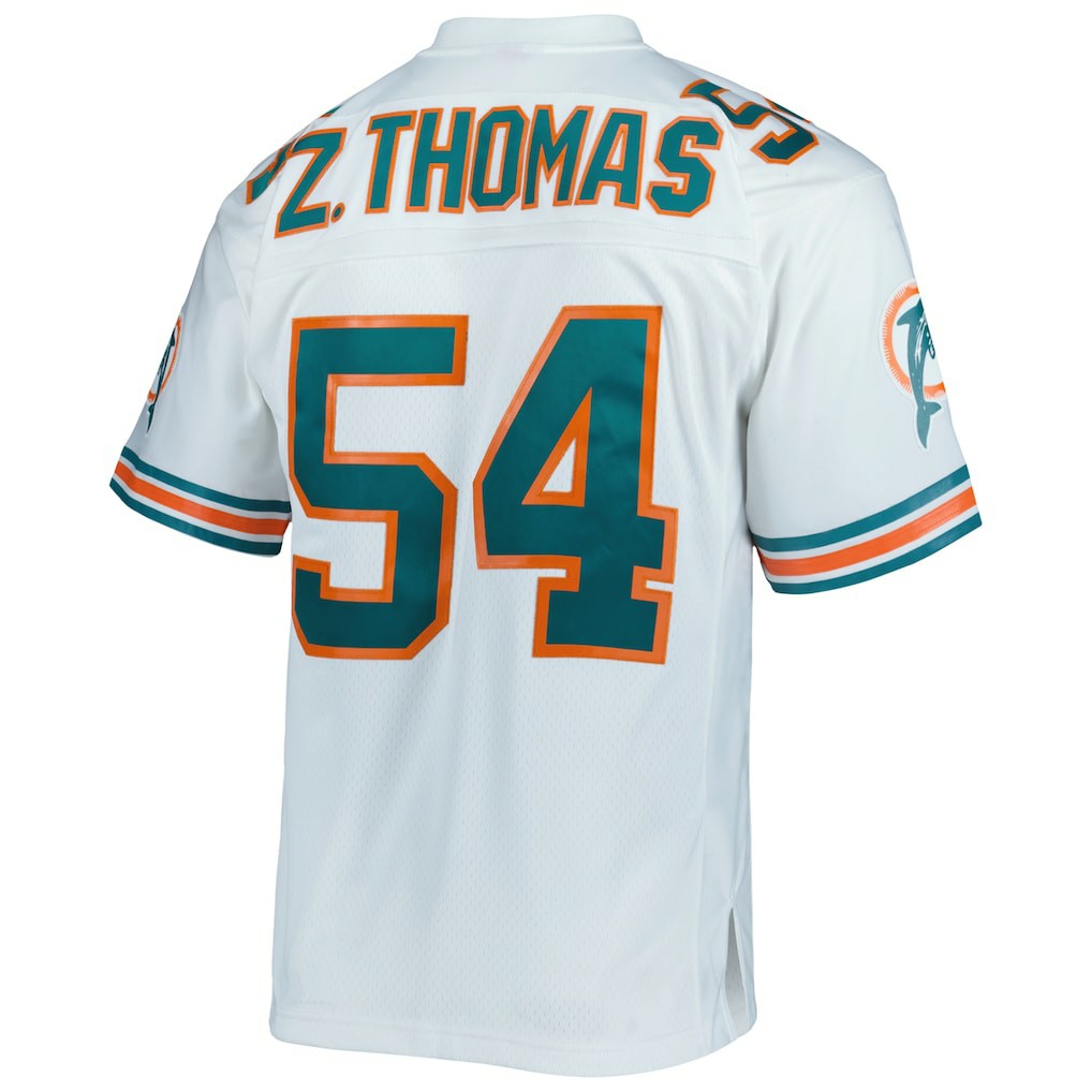 Zach Thomas Miami Dolphins Legacy Replica Jersey - White - Mitchell & Ness