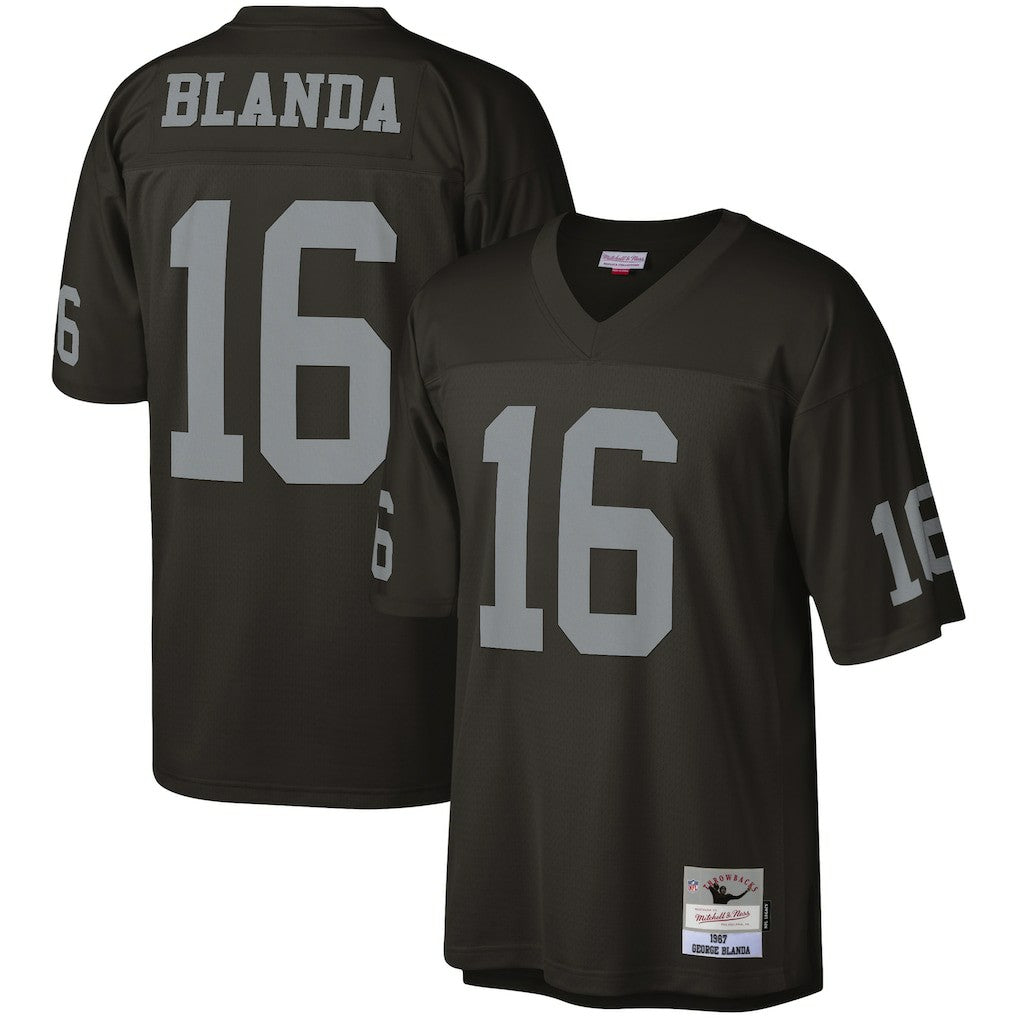 George Blanda Las Vegas Raiders Legacy Replica Jersey - Black - Mitchell & Ness