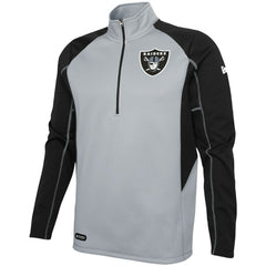 Las Vegas Raiders Combine Authentic Two-a-Days Half-Zip Jacket - Silver - NFL