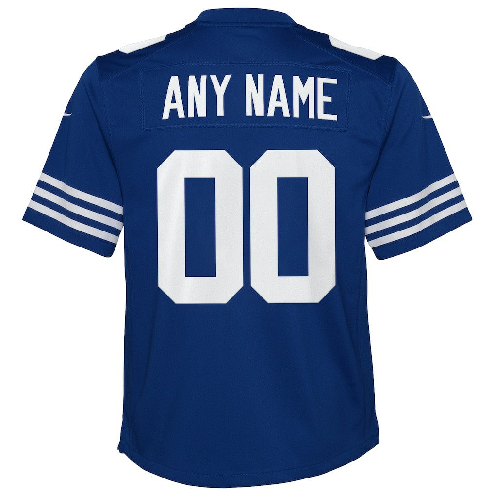 Indianapolis Colts Youth Alternate Custom Game Jersey - Royal - Nike