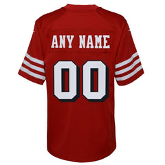 San Francisco 49ers Youth Alternate Custom Game Jersey - Scarlet - Nike