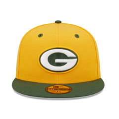 Green Bay Packers New Era Flipside 2Tone 59FIFTY Fitted Hat - Gold/Green - NFL