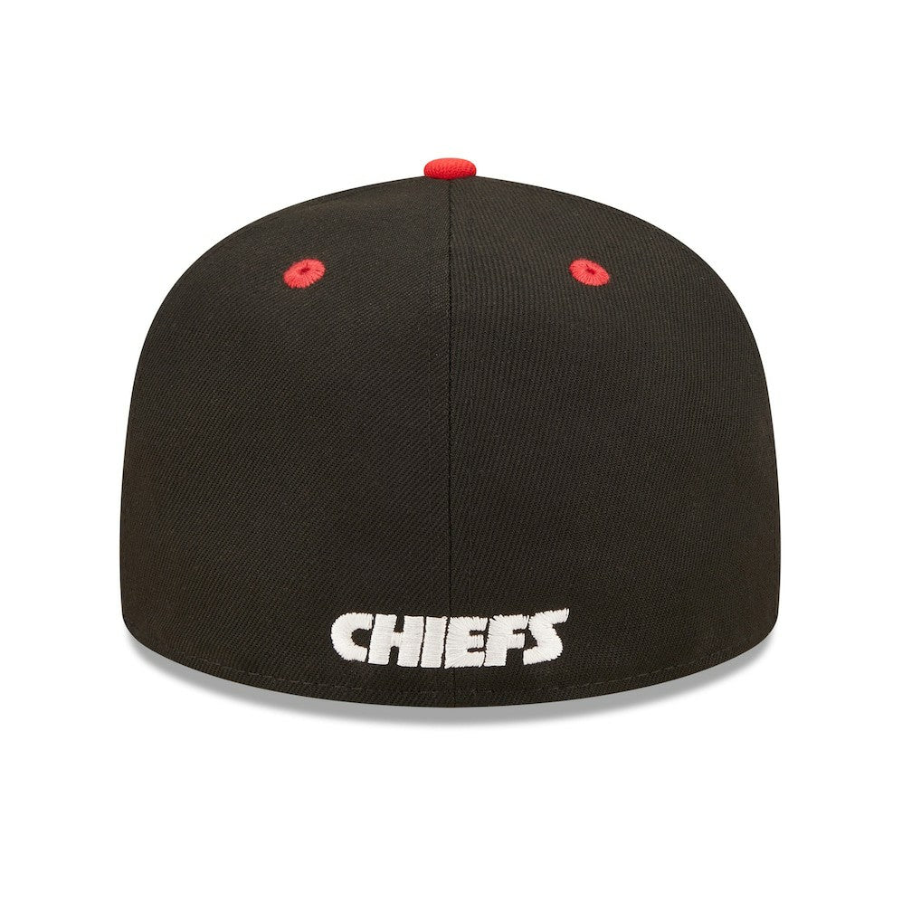 Kansas City Chiefs New Era Flipside 2Tone 59FIFTY Fitted Hat - Black/Red - NFL