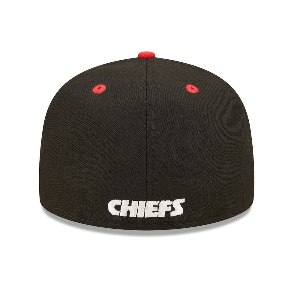 Kansas City Chiefs New Era Flipside 2Tone 59FIFTY Fitted Hat - Black/Red - NFL