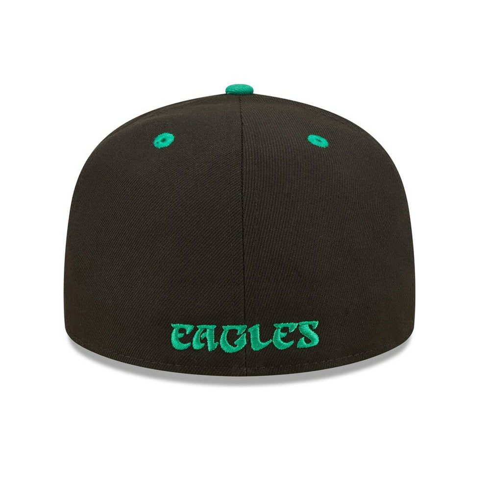 Philadelphia Eagles New Era Flipside 2Tone 59FIFTY Fitted Hat - Black/ - NFL